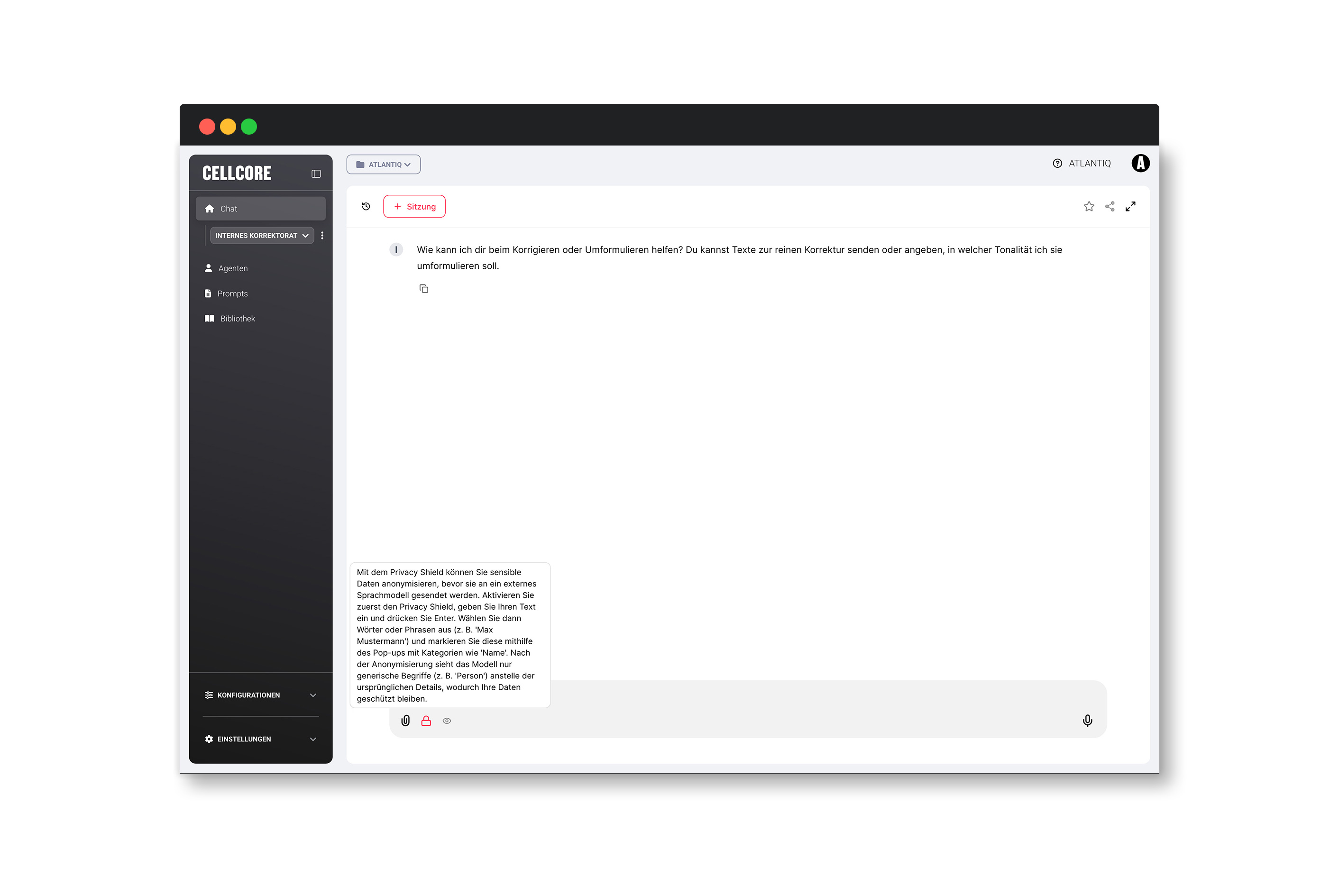 CELLCORE Datenschutz